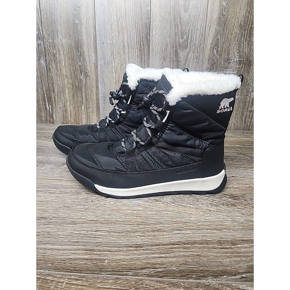 Sorel Kids Black and White Boots
